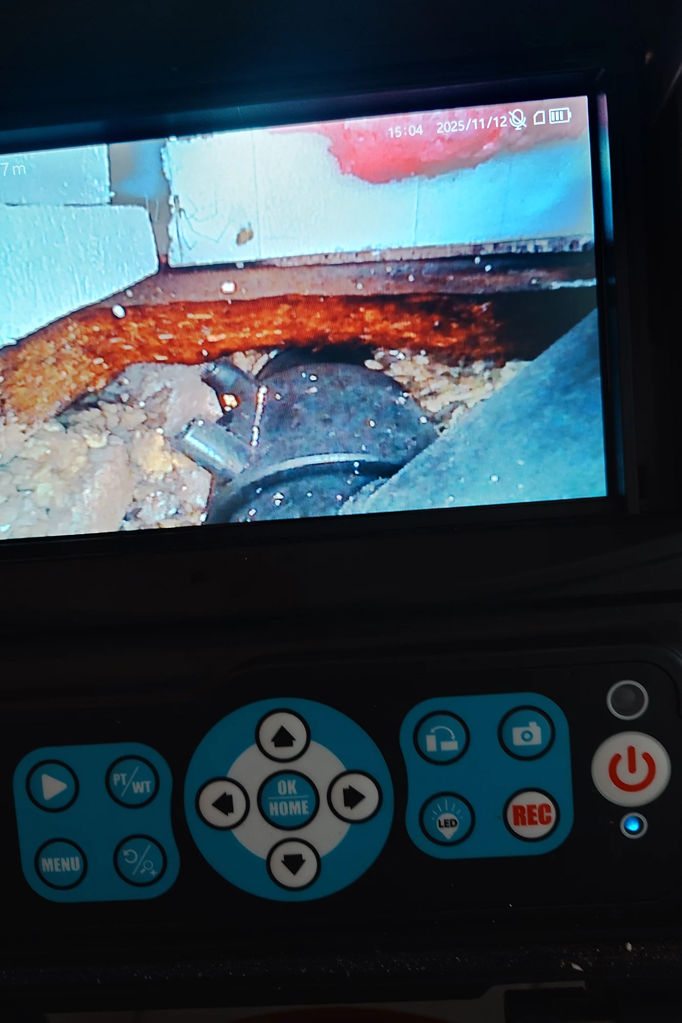 Detailaufnahme eines Inspektionsmonitors